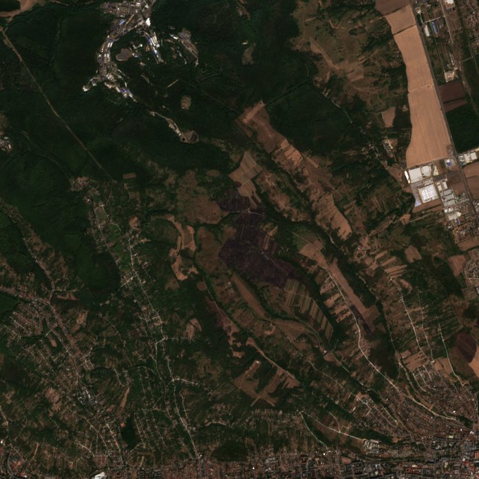 The area after the fire, August 31, 2026