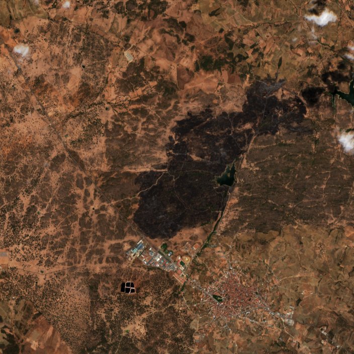 The area after the fire, August 21, 2026