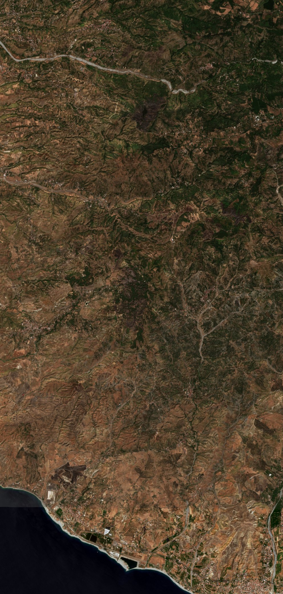 The area after the fire, August 31, 2026