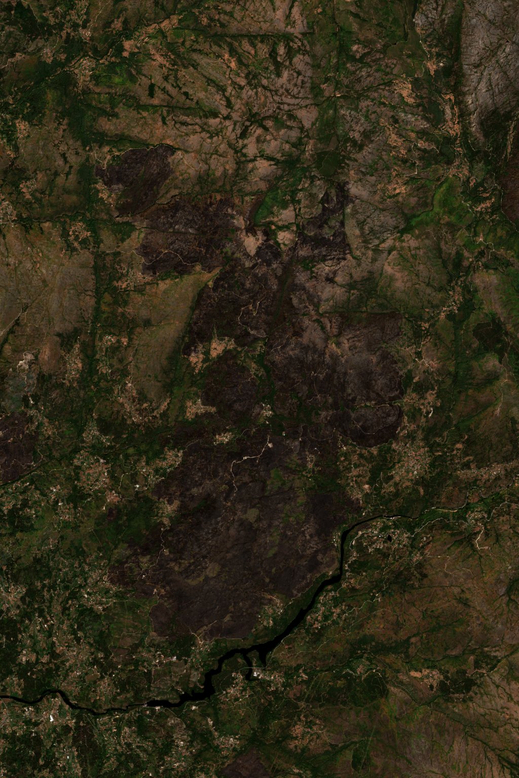 The area after the fire, August 18, 2016