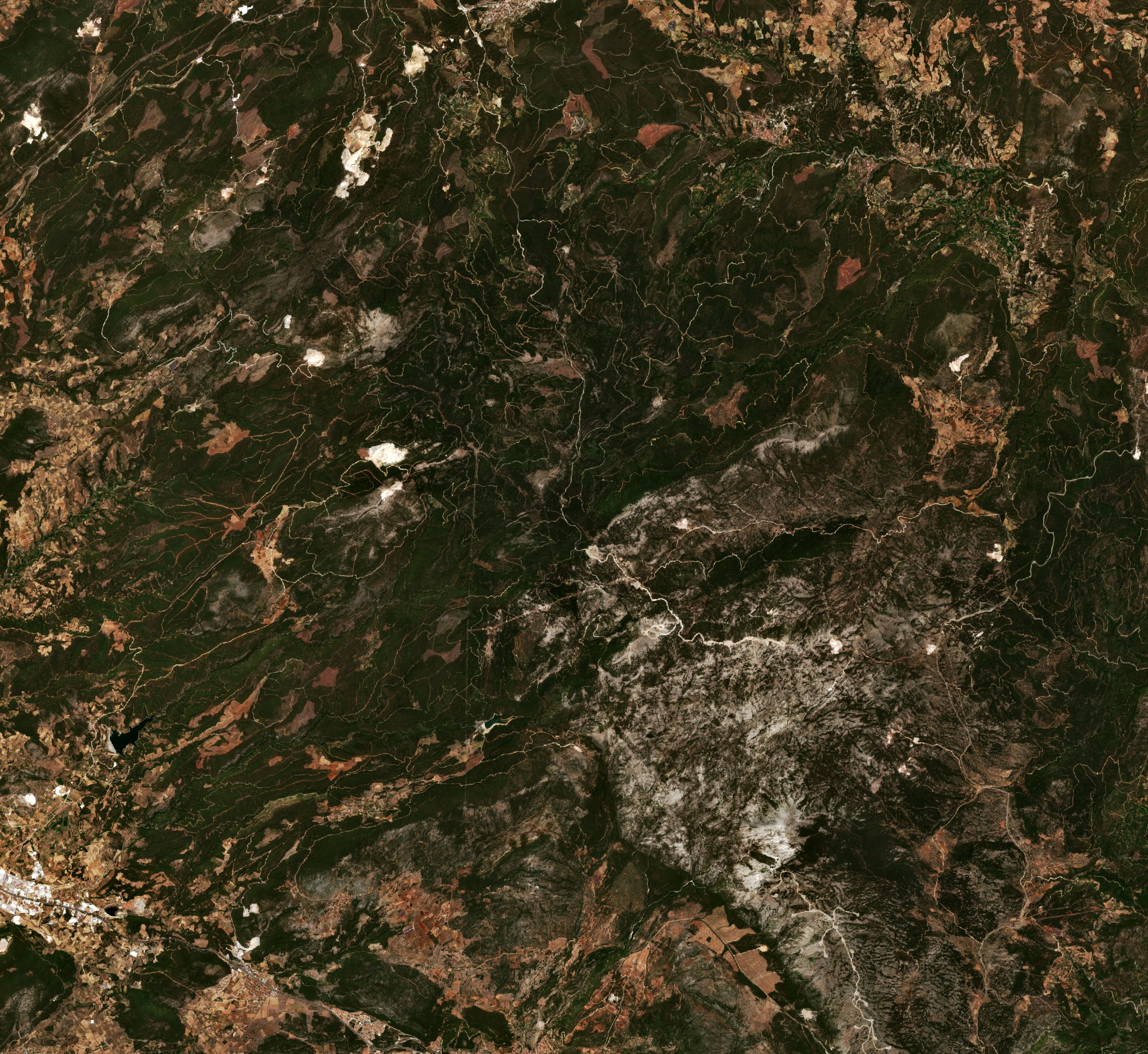 The area before the fire, July 28, 2021