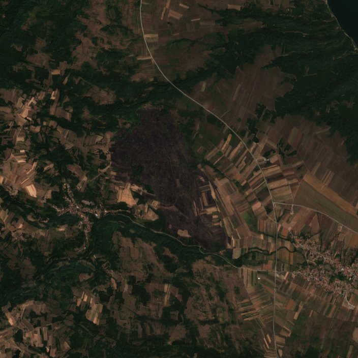 The area after the fire, September 7, 2026