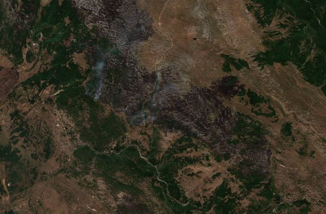 Satellite view near Nevesinje