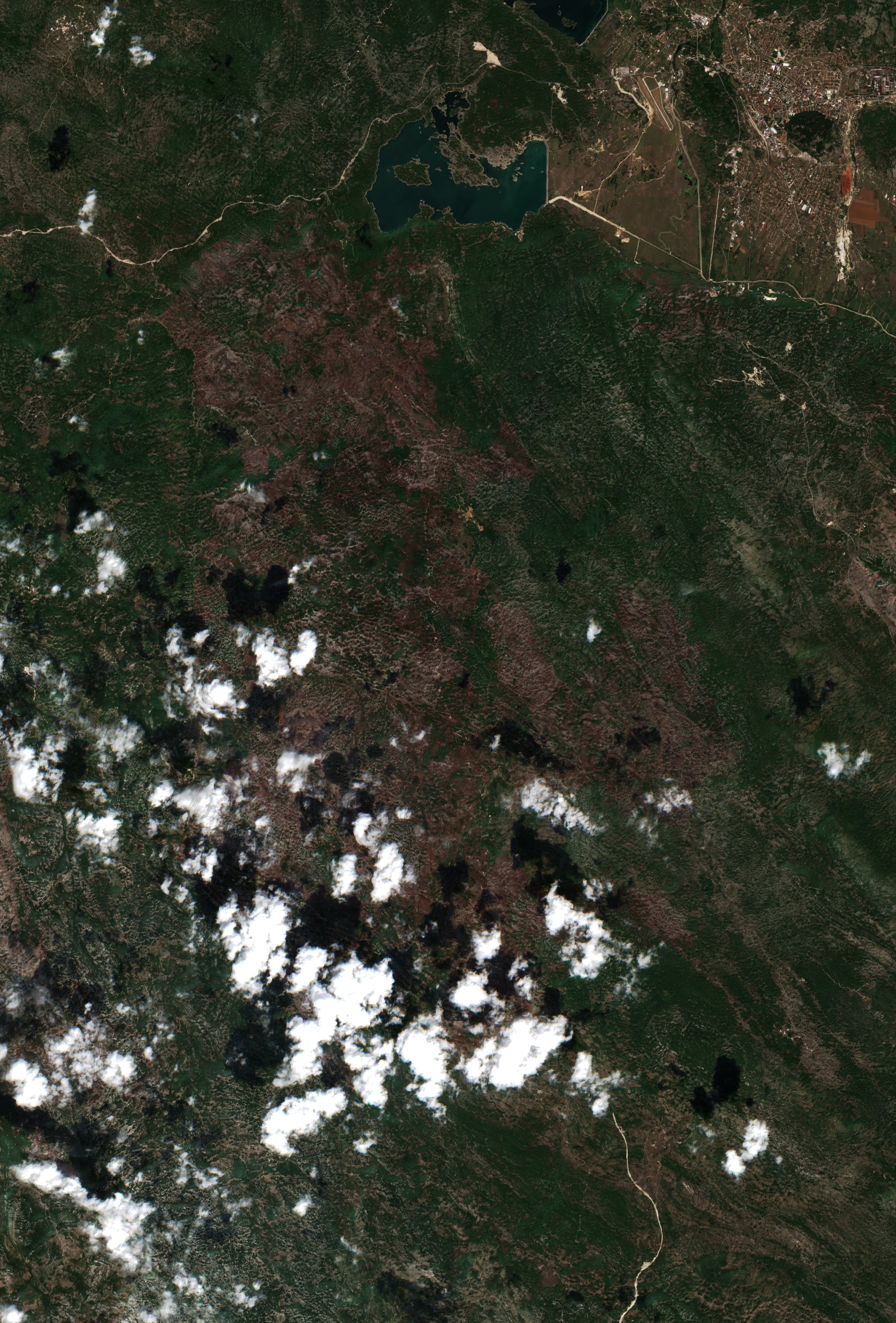 The area after the fire, September 6, 2021