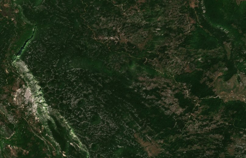 The area before the fire, August 3, 2026