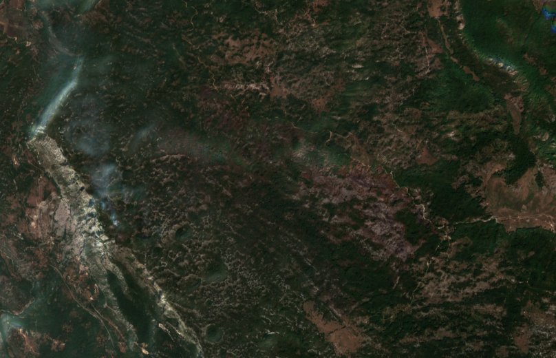The area after the fire, September 10, 2026