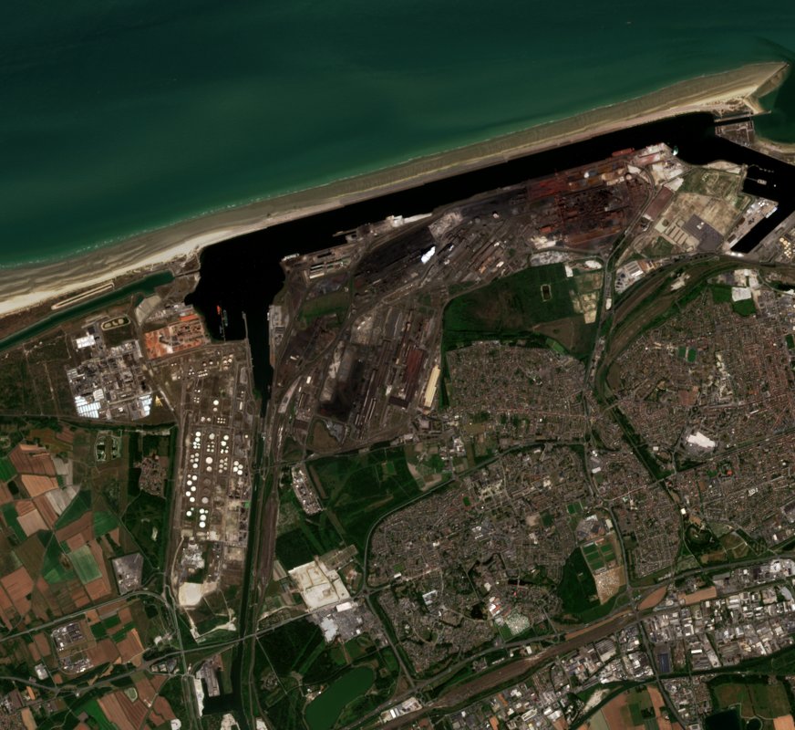 The area before the fire, July 8, 2026
