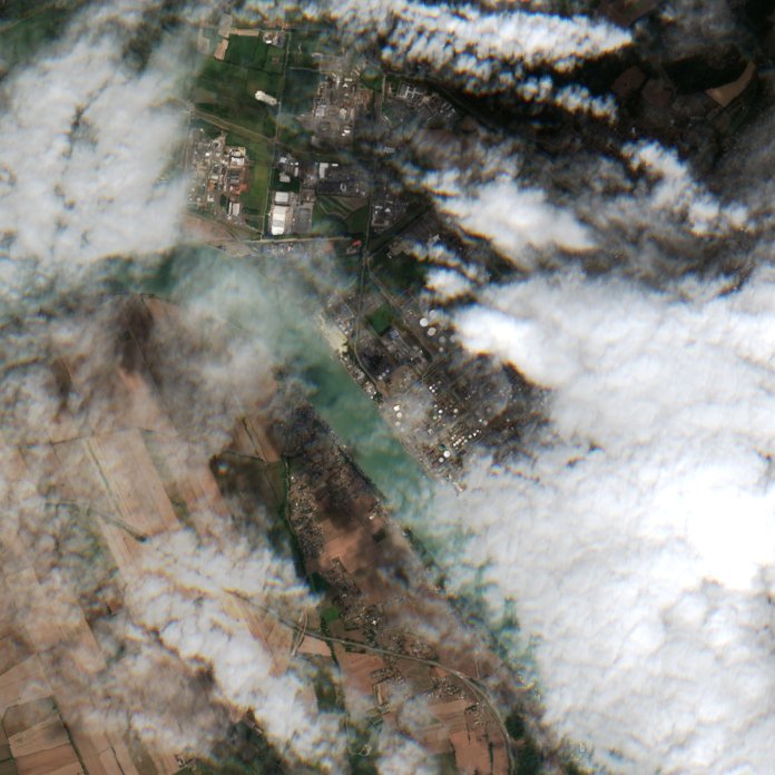 The area after the fire, August 25, 2026