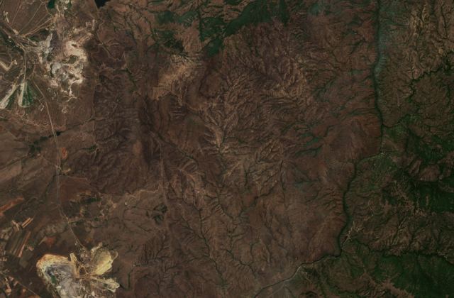 Satellite view near Novaci