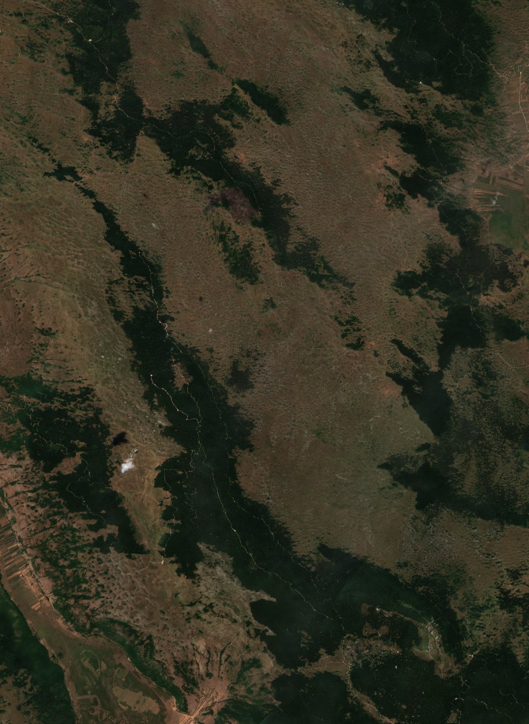 The area before the fire, August 18, 2017