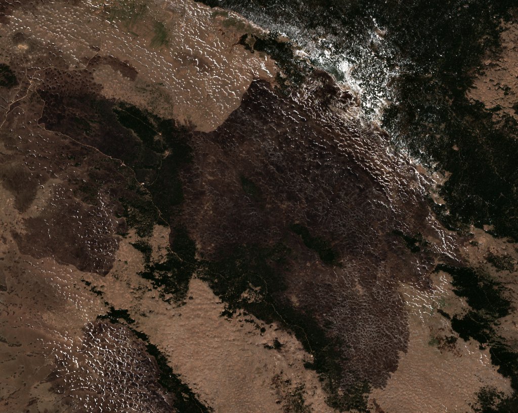 The area after the fire, April 17, 2020
