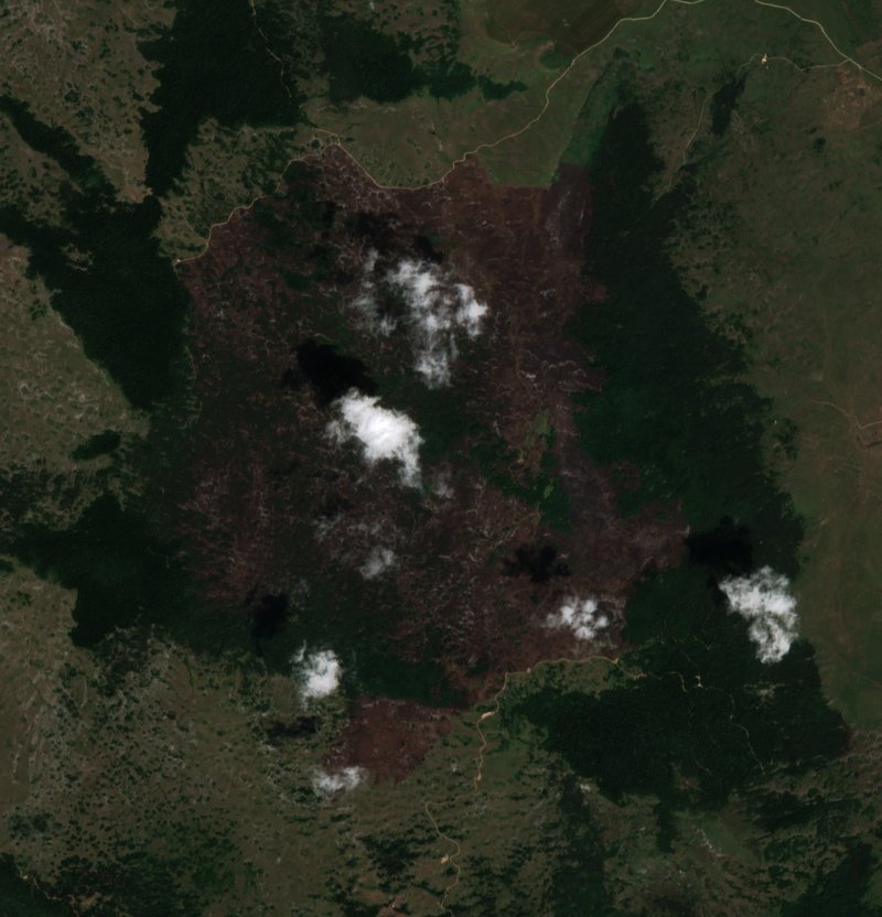 The area after the fire, July 21, 2021