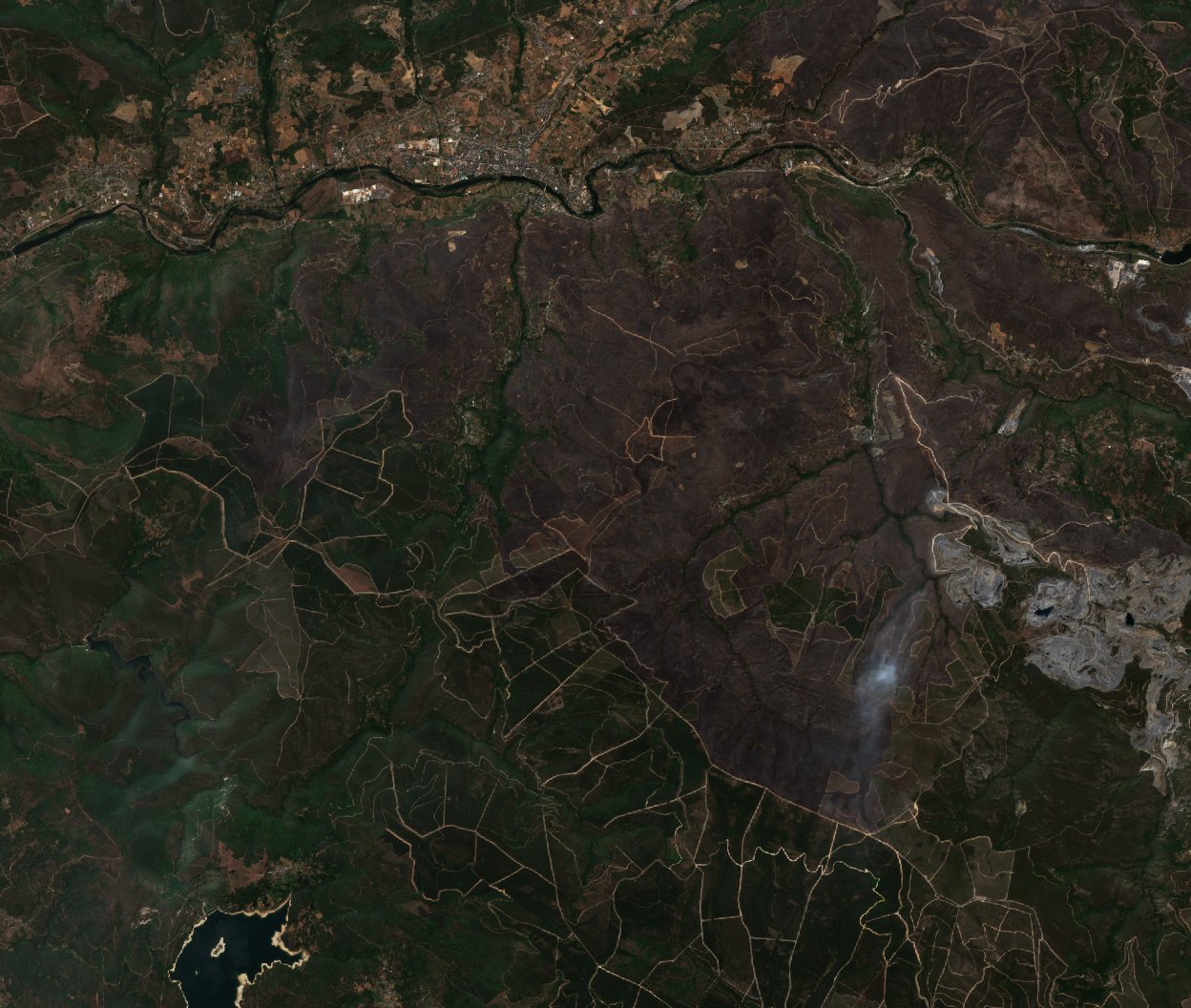 The area after the fire, July 23, 2022
