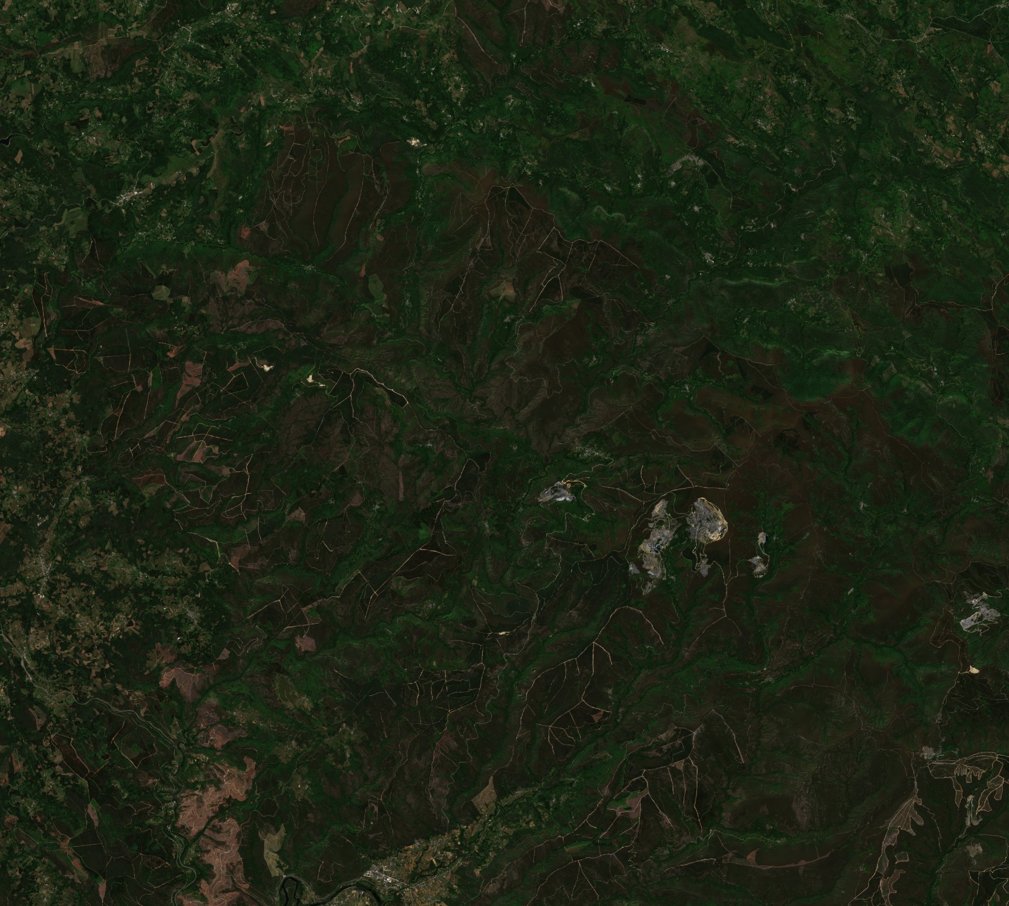 The area before the fire, June 28, 2022