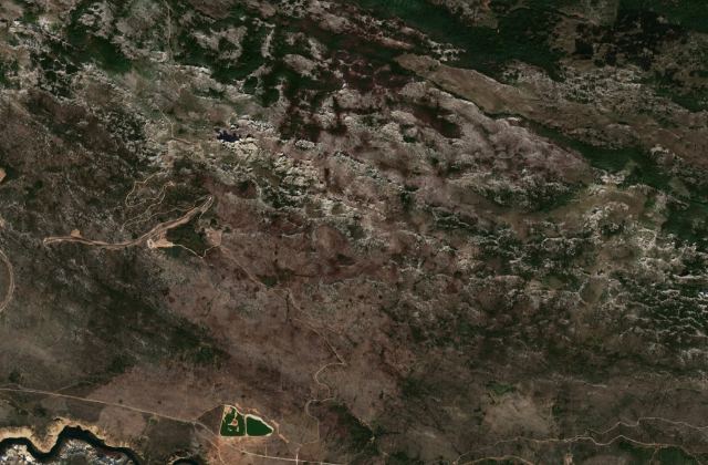 Satellite view near Obrovac