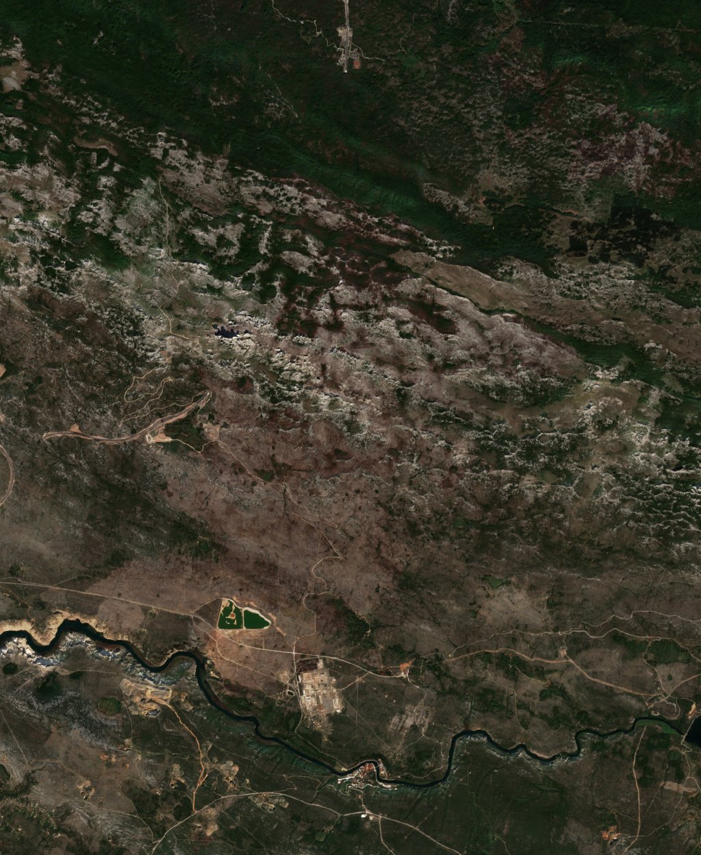 The area after the fire, September 30, 2017