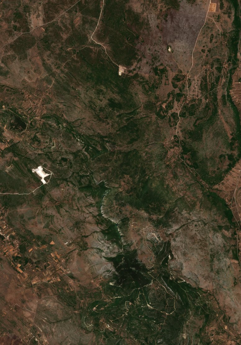The area before the fire, August 1, 2017