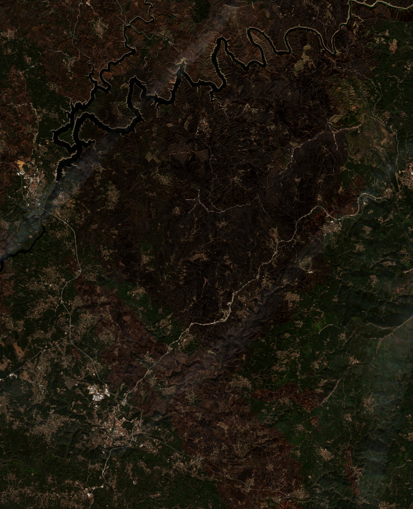 The area after the fire, October 22, 2017