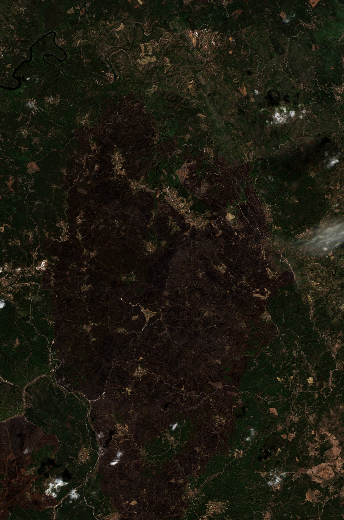 The area after the fire, September 21, 2020