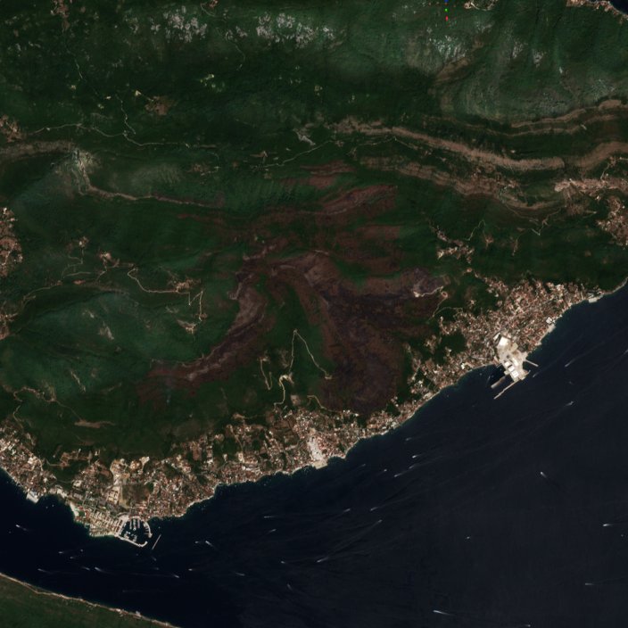 The area after the fire, August 21, 2026