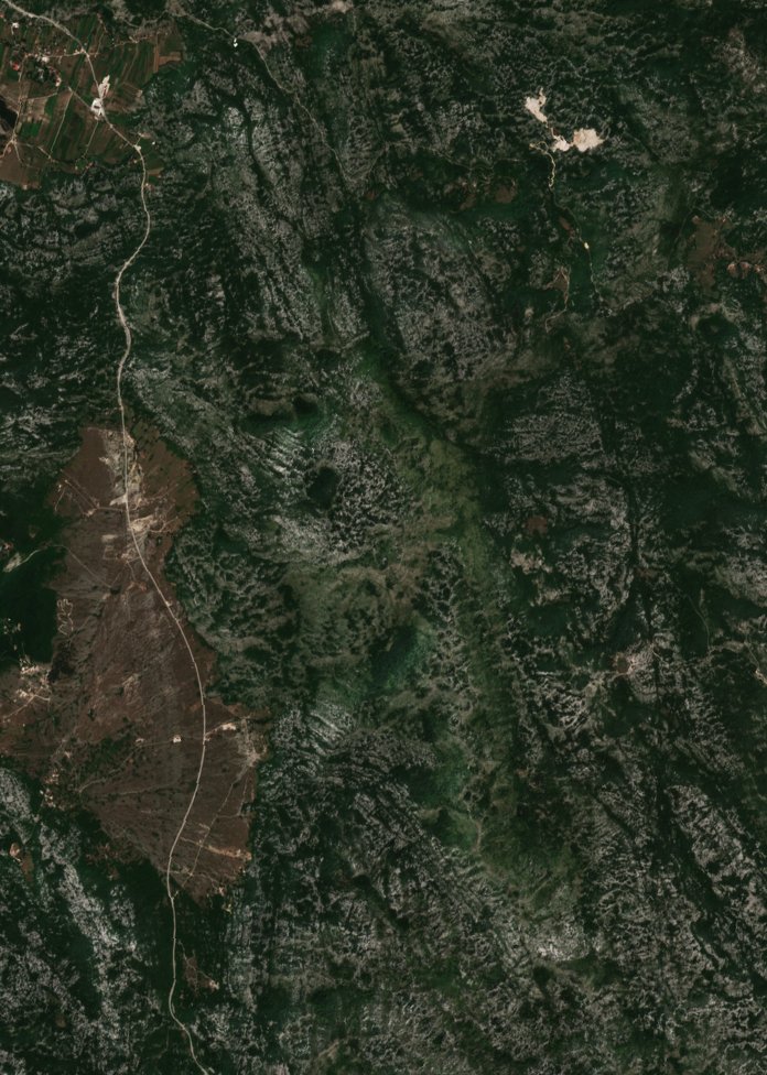 The area before the fire, August 1, 2026