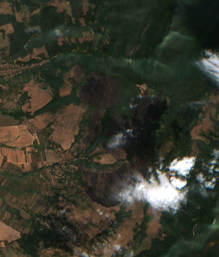 The area after the fire, August 25, 2026