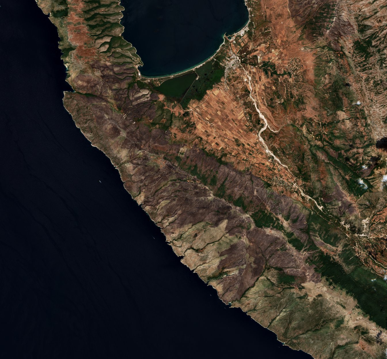 The area after the fire, August 14, 2021