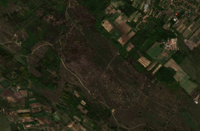 Satellite view near Örkény