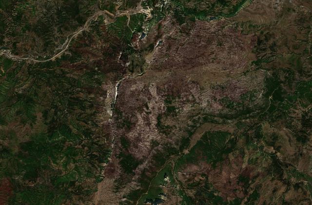 Satellite view near Orosh
