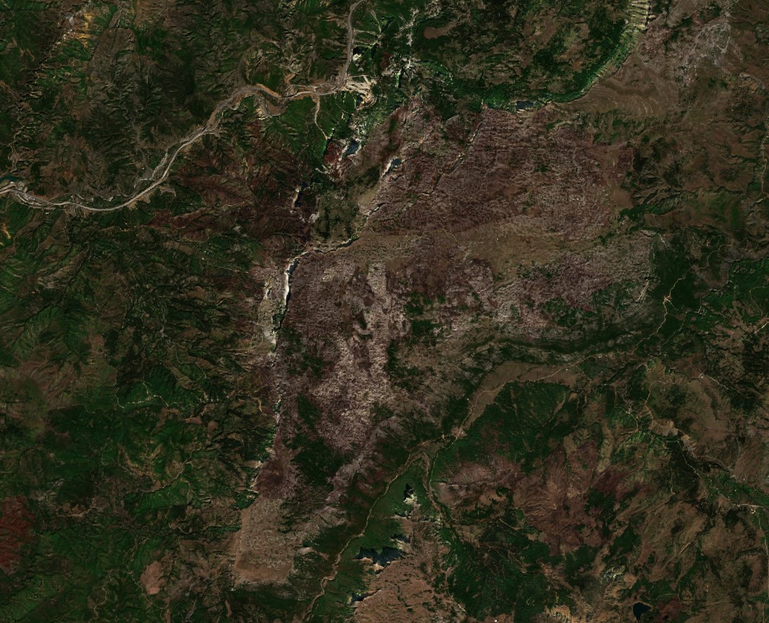 The area after the fire, September 14, 2017
