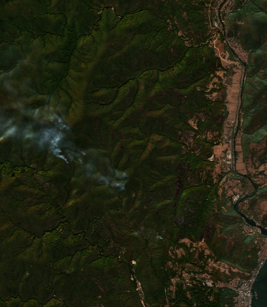 The area after the fire, October 1, 2026