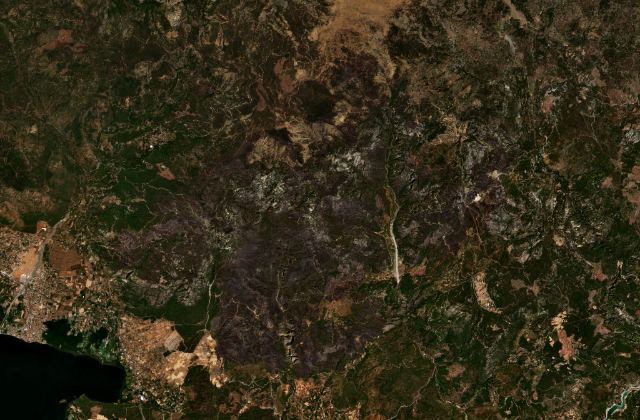 Satellite view near Ortaca