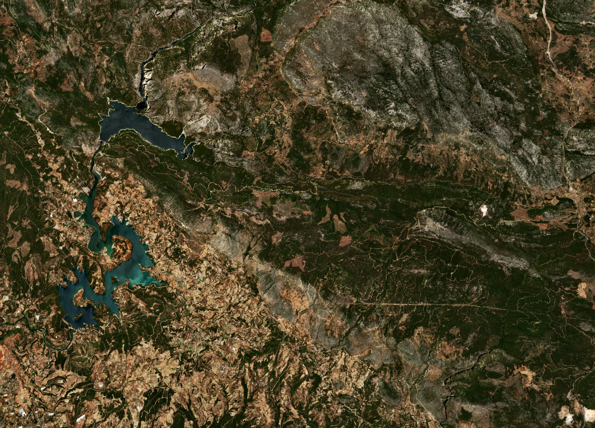 The area before the fire, July 15, 2021