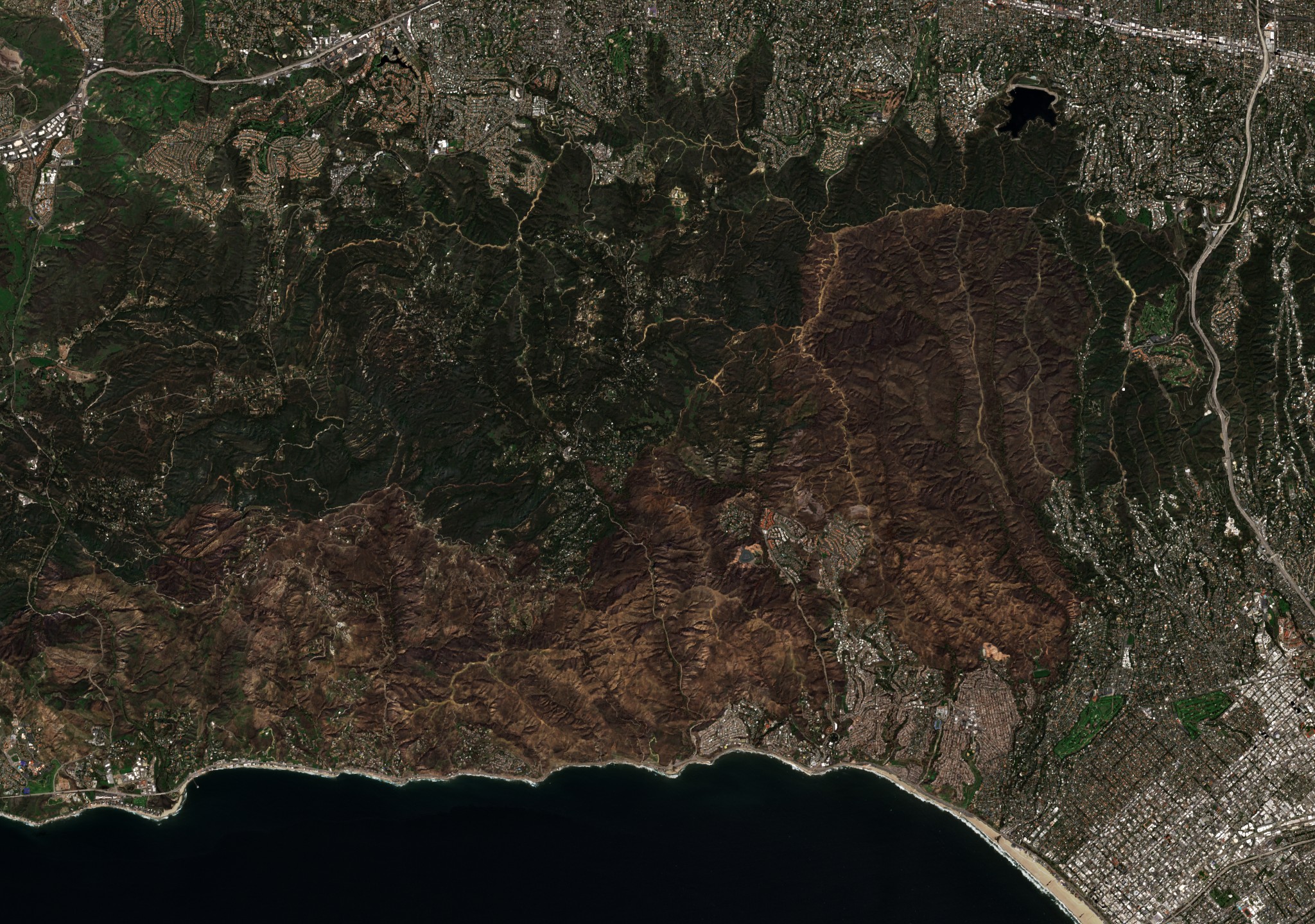 The area after the fire, March 18, 2025