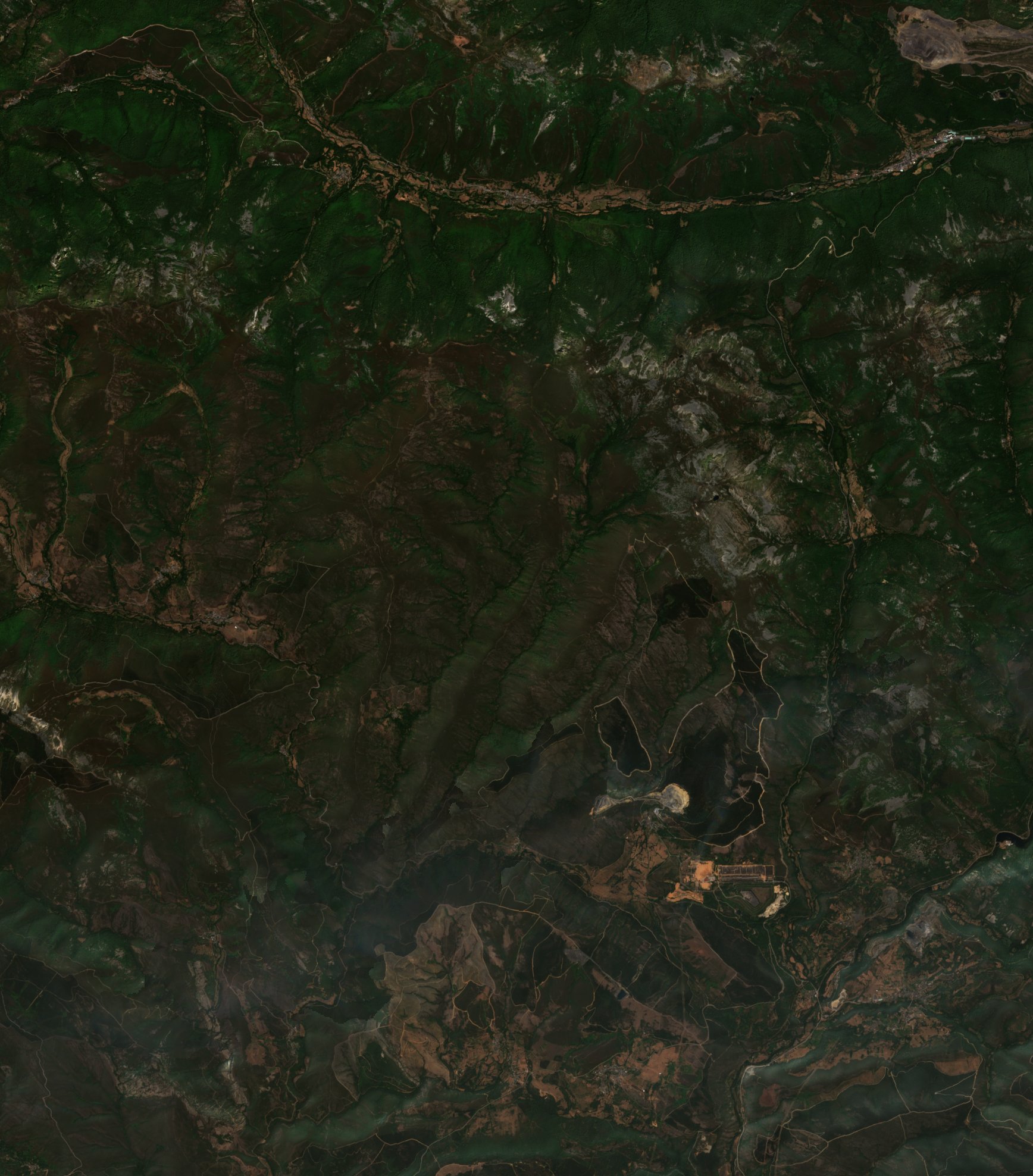 The area before the fire, August 1, 2025