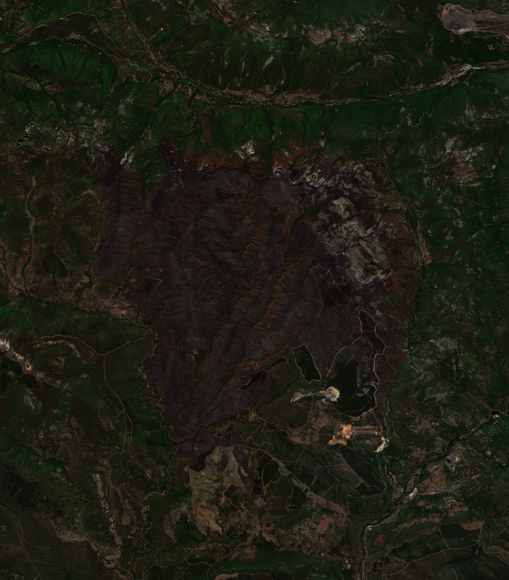 The area after the fire, September 5, 2025