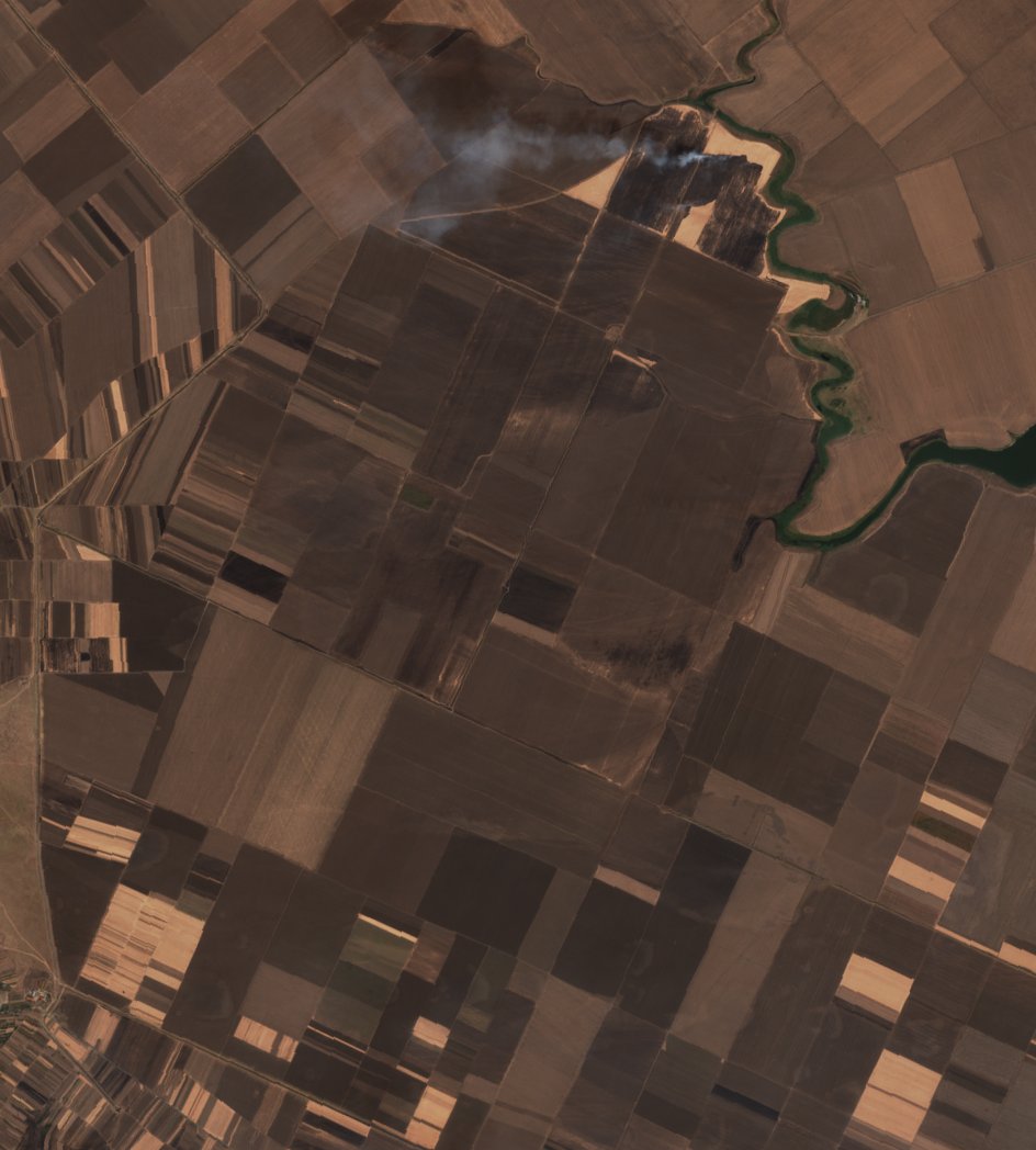 The area after the fire, September 22, 2020