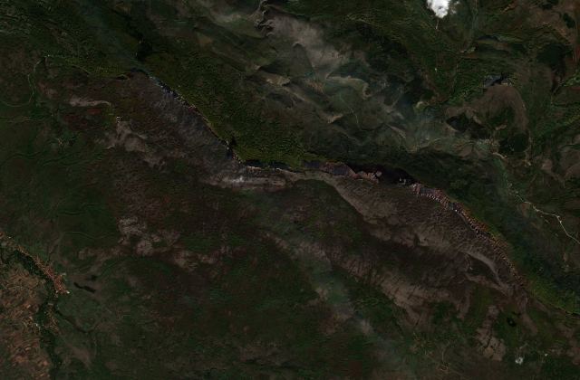 Satellite view near Pirot