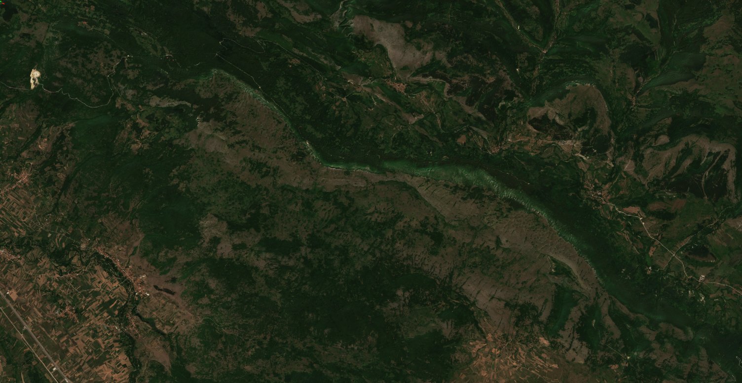 The area before the fire, July 31, 2024