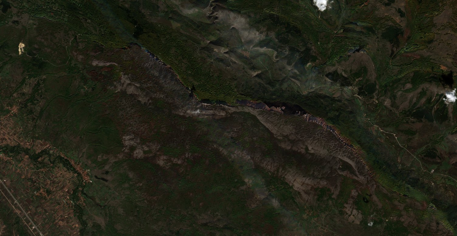 The area after the fire, October 14, 2024