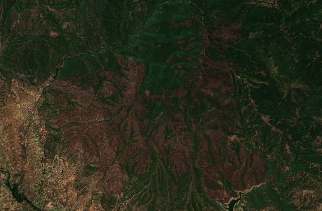 Satellite view near Podareš