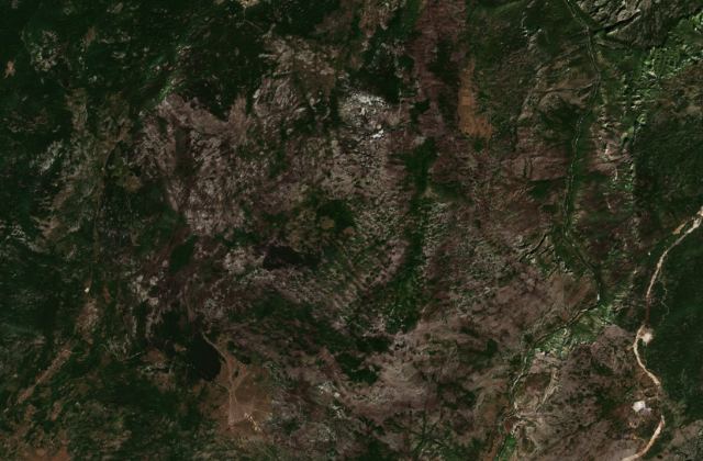 Satellite view near Podgorica