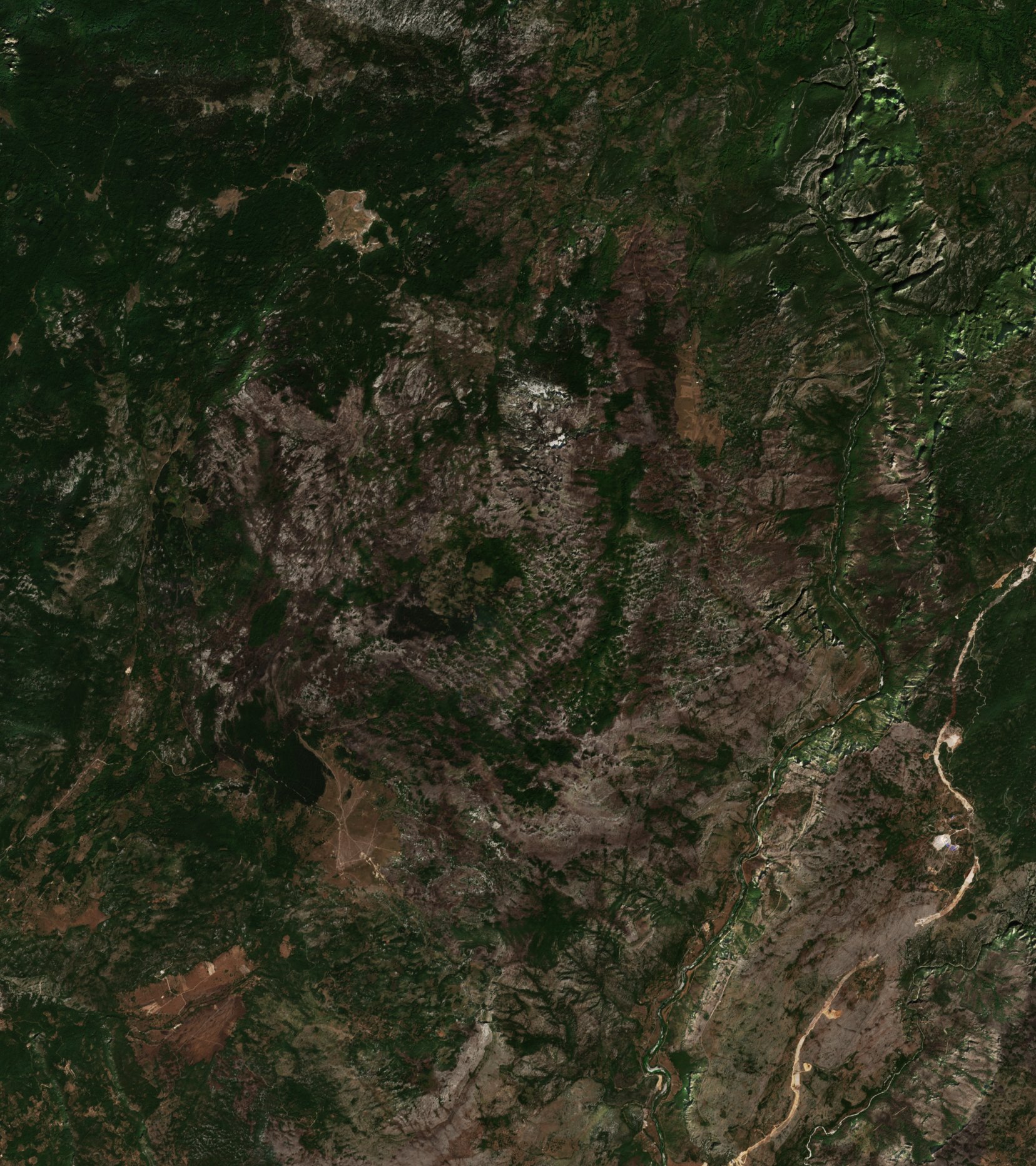 The area after the fire, August 30, 2017