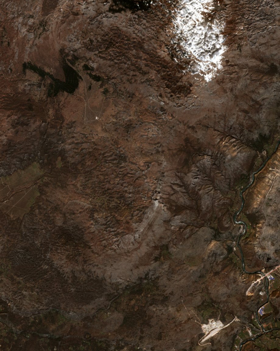 The area before the fire, February 23, 2021