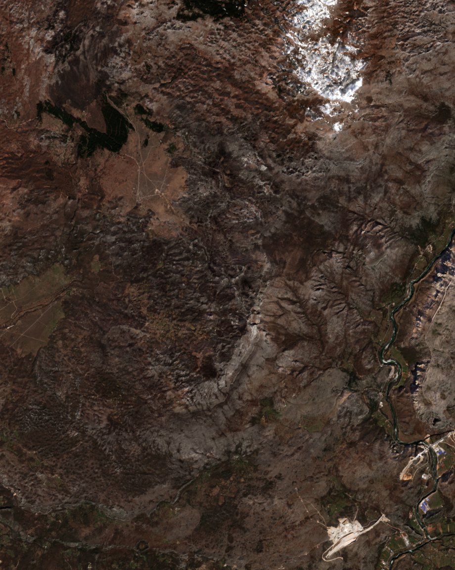 The area after the fire, March 7, 2021