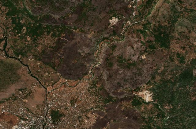 Satellite view near Podgorica