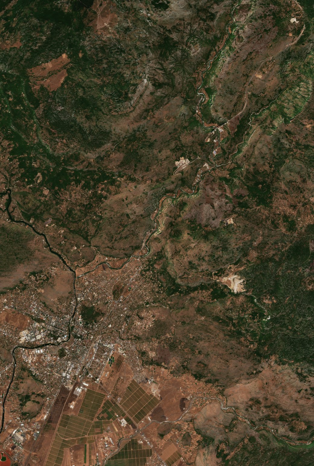 The area before the fire, August 10, 2025