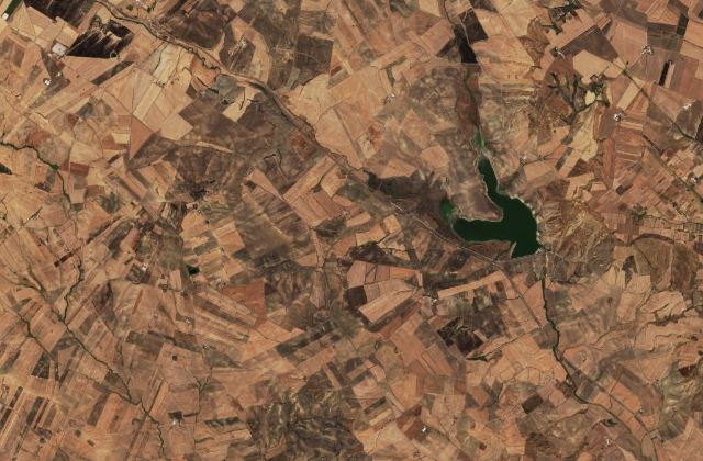 Satellite view near Irsina