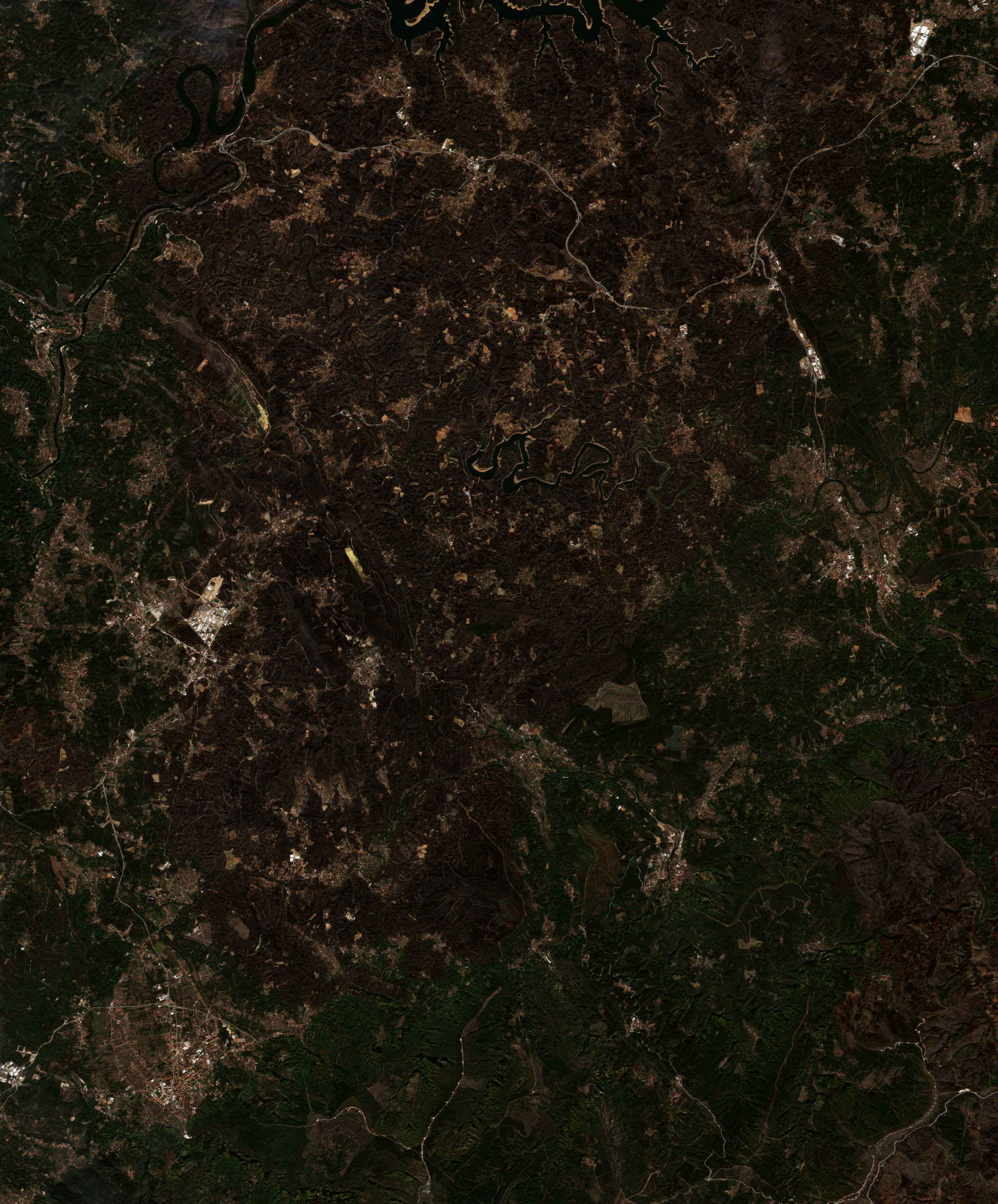 The area after the fire, October 22, 2017