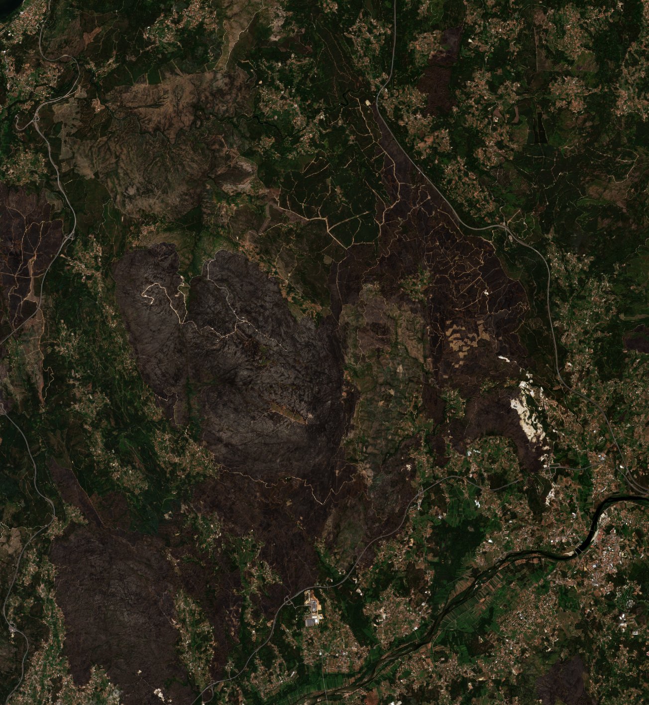 The area after the fire, August 18, 2016